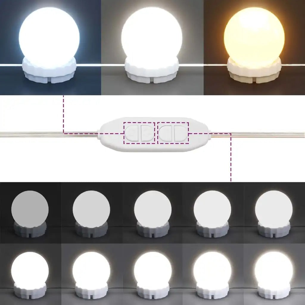 Coiffeuse Vanytia Iséa – Coiffeuse avec miroir lumineux et rangement latéral