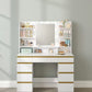 Coiffeuse Vanytia Signature – Coiffeuse avec miroir lumineux et rangements intégrés